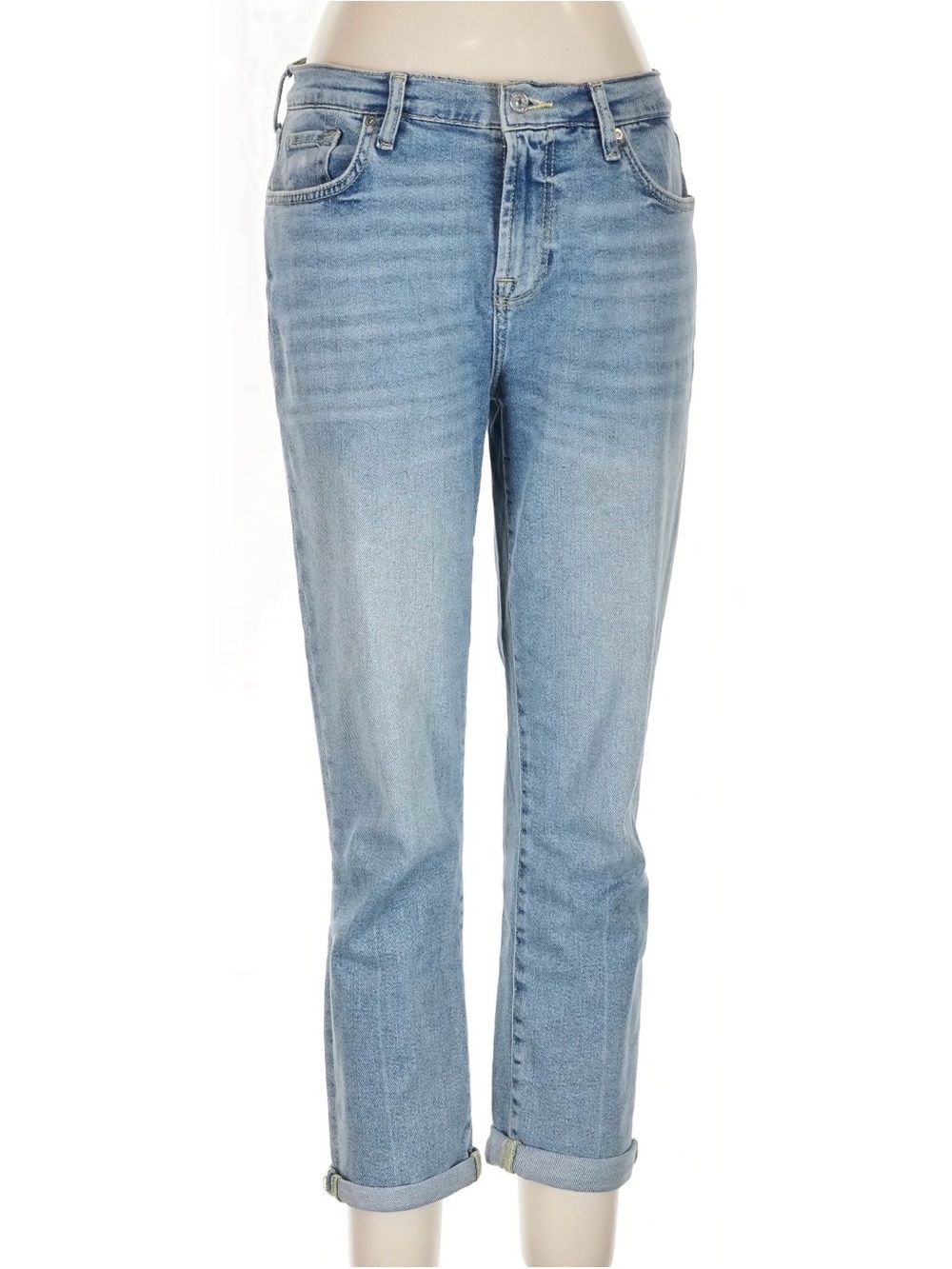 7 For All Mankind Light Blue Boyfriend Jeans
